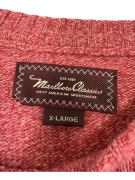 VINTAGE Marlboro Classics Πουλόβερ XL | Κόκκινο Μελανζέ | Crewneck